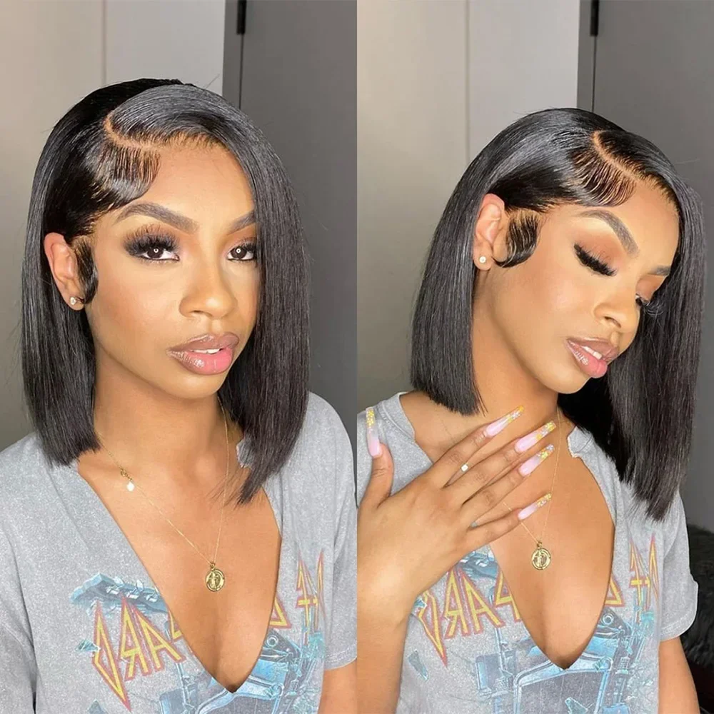 Pelucas Bob con encaje frontal - Glueless Wear And Go Human Hair Wig reseña y precio