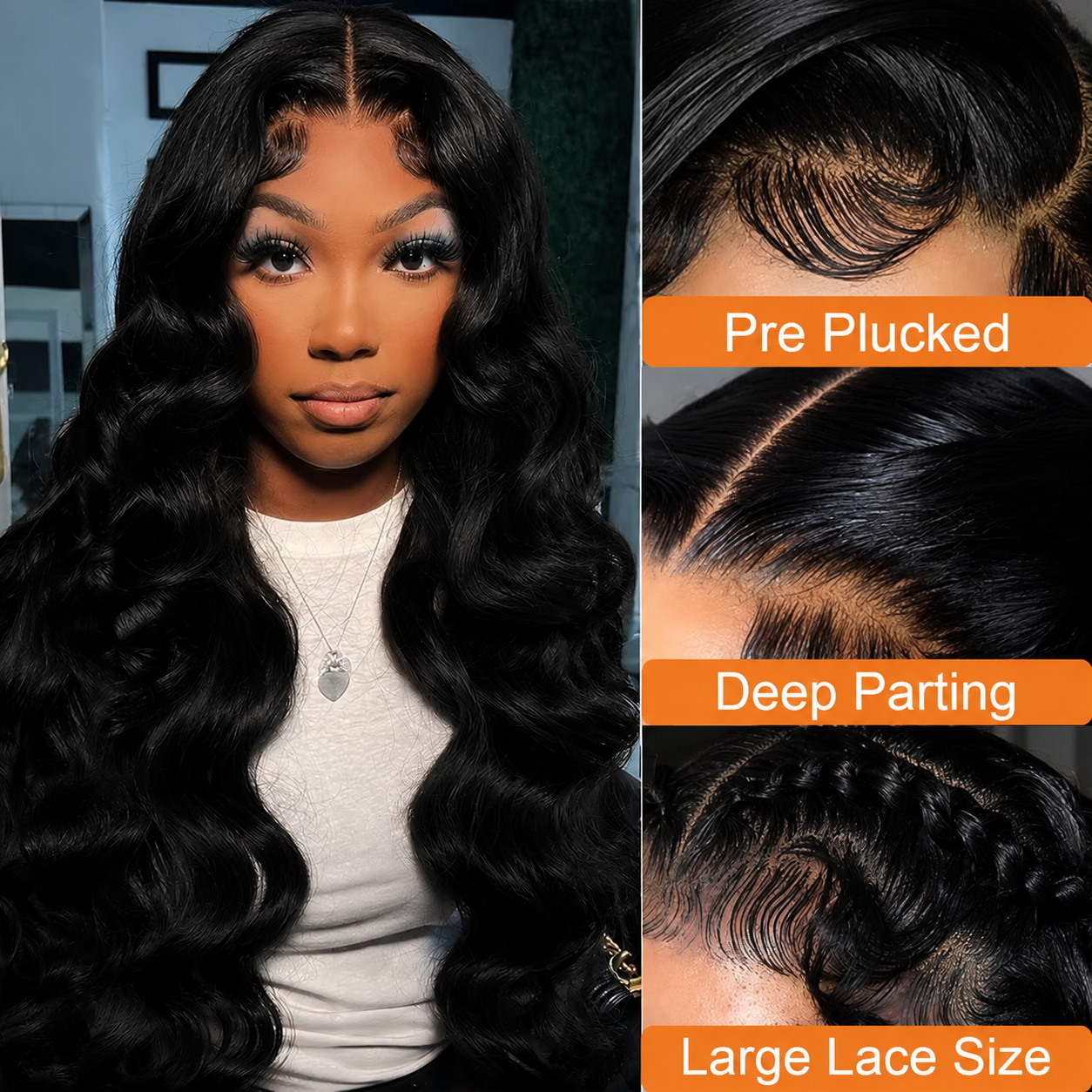 Pelucas de cabello humano con  - Hd Lace Frontal Wig Human Hair Pre Plucked reseña y precio