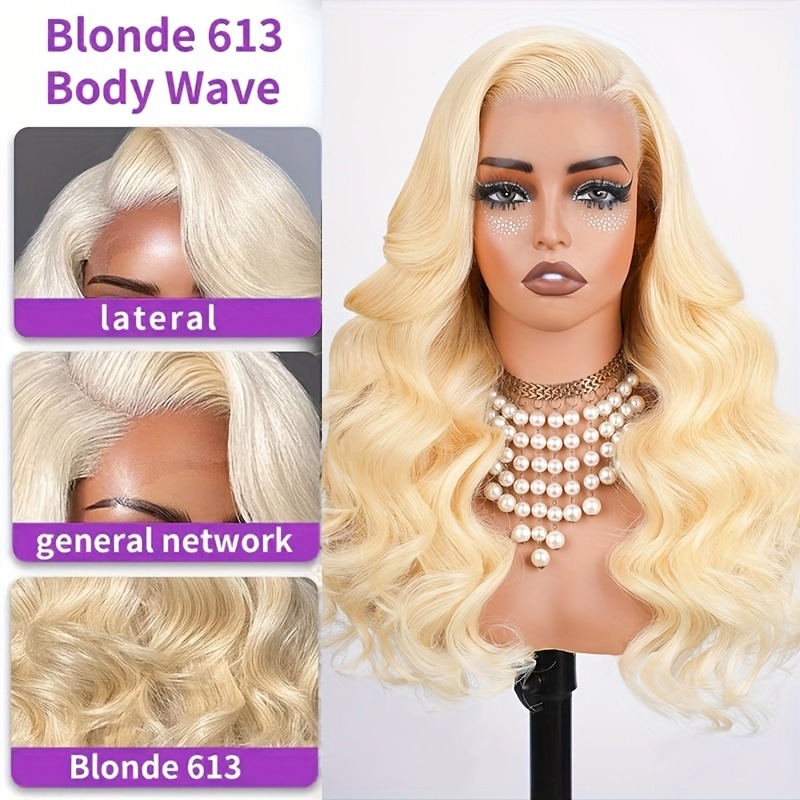Peluca con frente de encaje 61 - 613 Blonde Body Wave Lace Front Wig reseña y precio