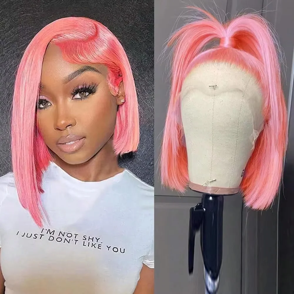 Peluca de cabello humano de 10 - Pre Parted 13X4 Lace Front Bob Wig reseña y precio