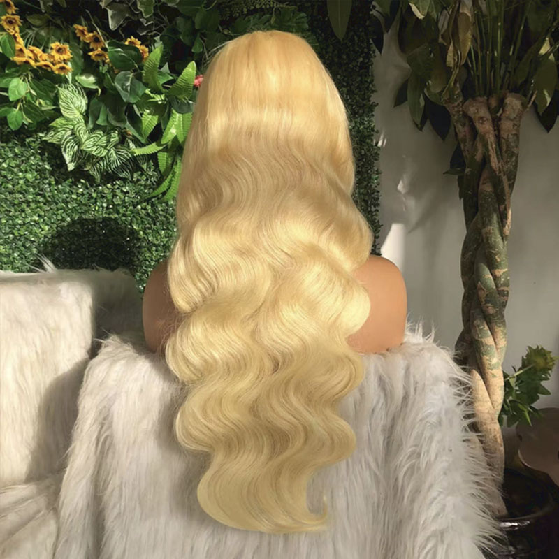 Peluca de Cabello Humano Rubio - 613 Blonde Body Wave Lace Front Wig reseña y precio
